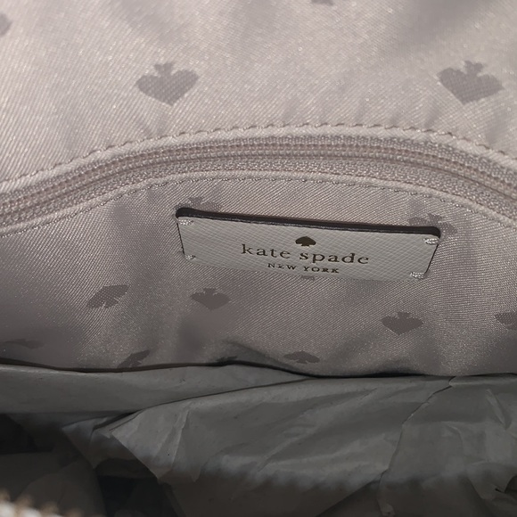 ♠️💐 kate spade Lily Blooms Printed Staci Floral Medium Satchel Bag, Cream - Picture 8 of 12